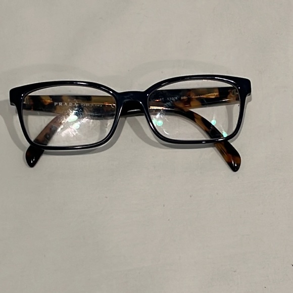 Prada Eyeglasses Navy Blue/Tortoise VPR 18T 53/16. VIB 101 140 - Picture 2 of 11